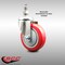 Service Caster 4 Inch 316SS Red Polyurethane Wheel Swivel 1/2 Inch Threaded Stem Caster SCC SCC-SS316TS20S414-PPUB-RED-121315 - alternate 4